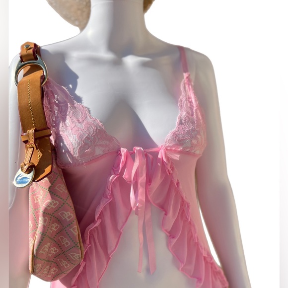 Y2K Fun Flirt Baby Doll Lace and Mesh Top or Lingerie| Mint Condition - Picture 2 of 6